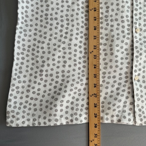 Ted Baker Linen Shirt Men Sz.5 US (XL - 42) Albert Button Up Chest Pocket Summer - Picture 11 of 15